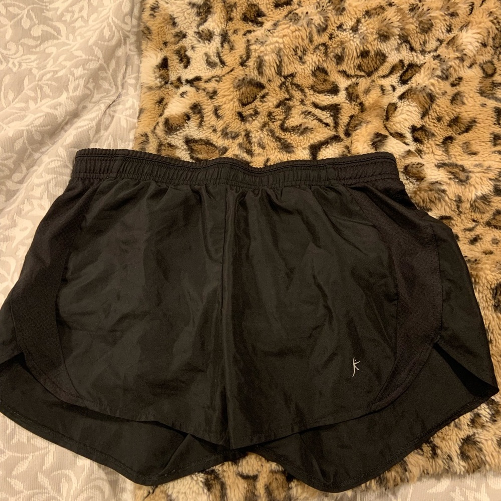 Black workout shorts